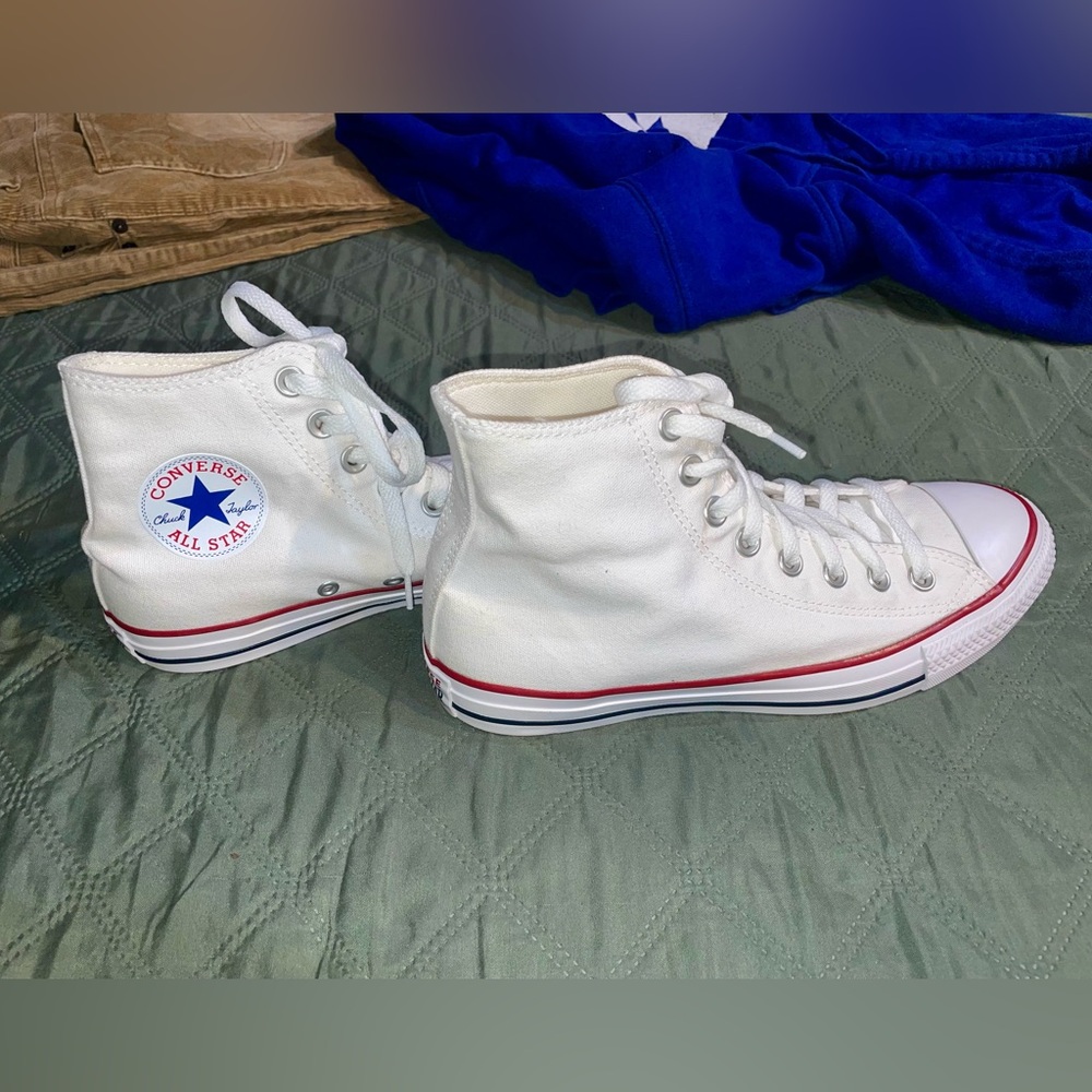 NWT CONVERSE "Chuck Taylor All Star" Canvas Shoe in Optical White, Men's Sz 6.5 - Picture 5 of 14